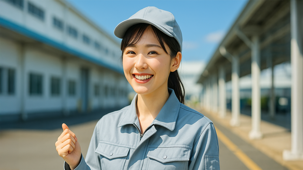 工場勤務の女性