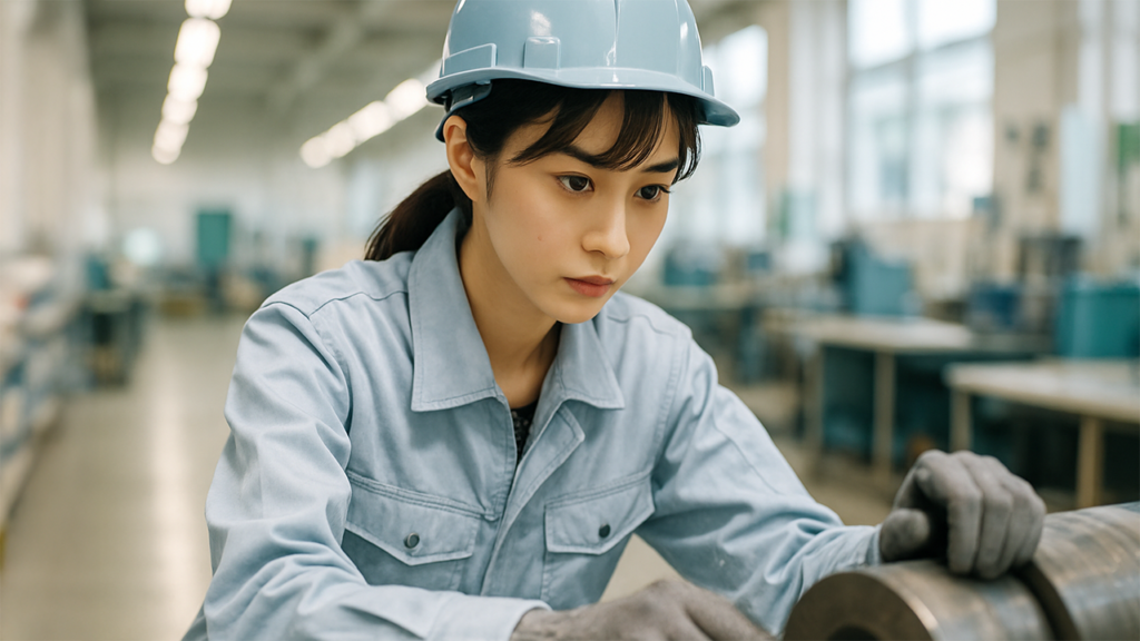 工場勤務の女性