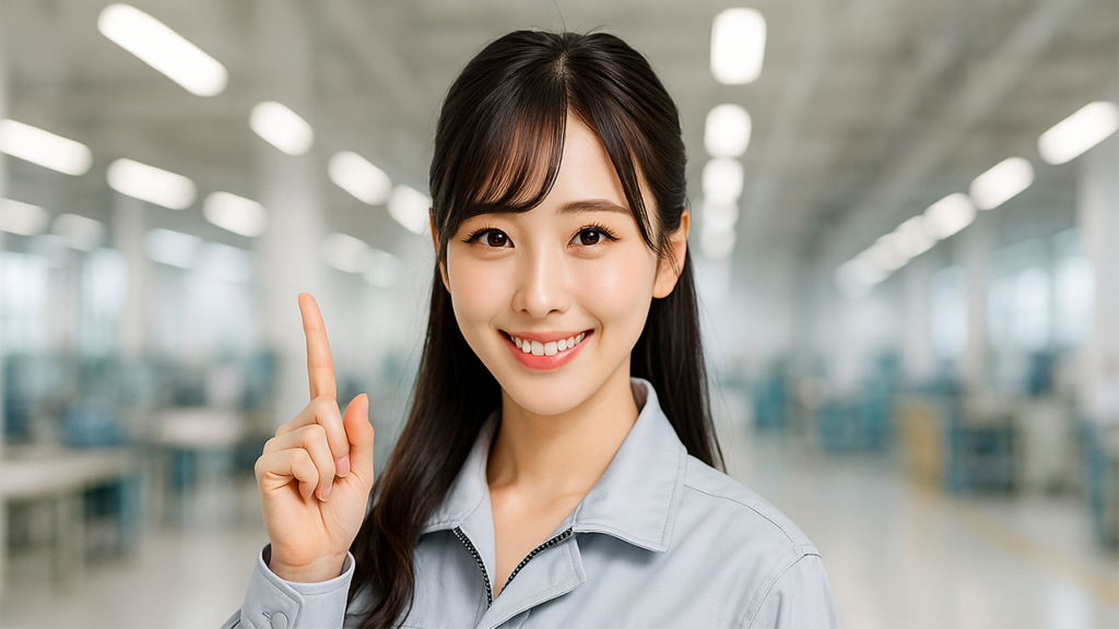 工場勤務の女性