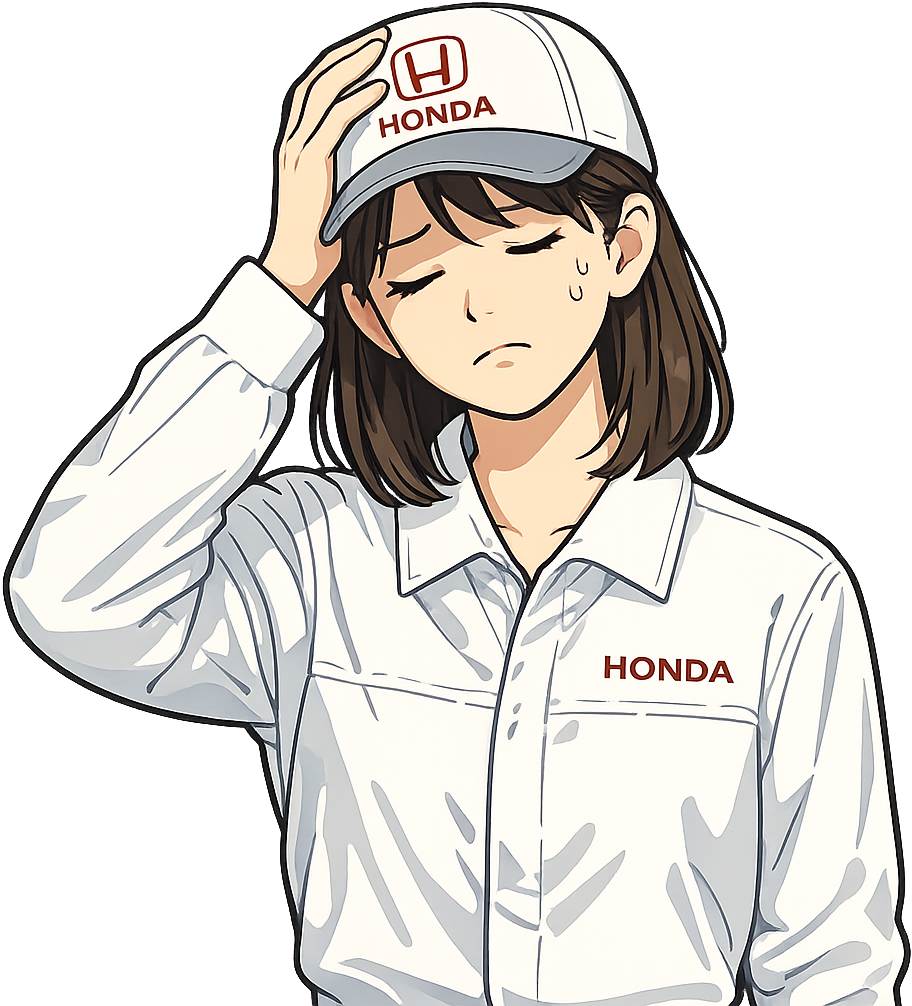 疲労しているホンダ期間工