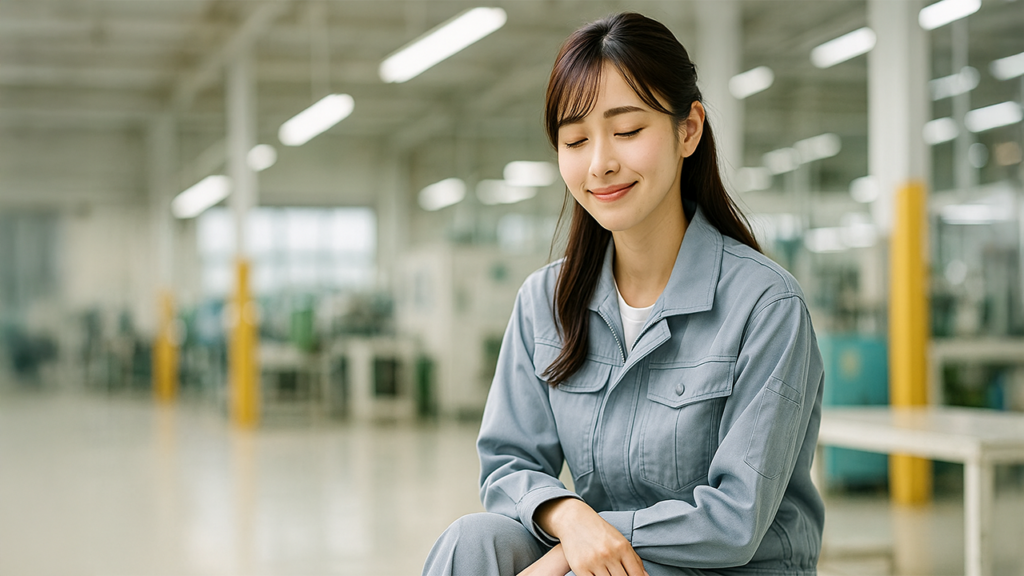工場勤務の女性