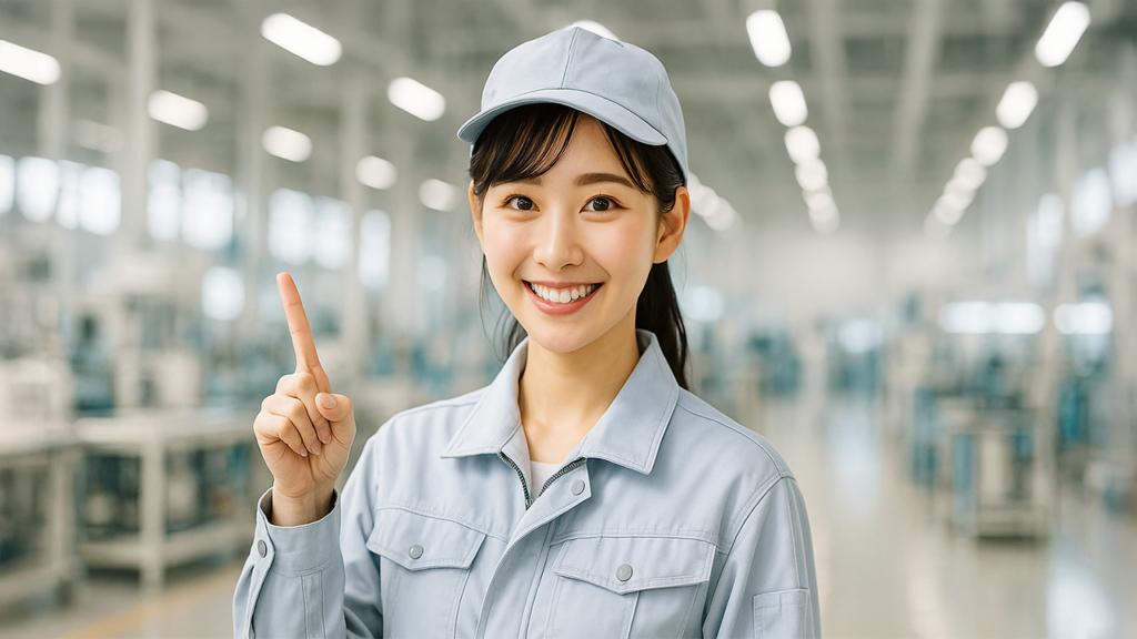 工場勤務の女性