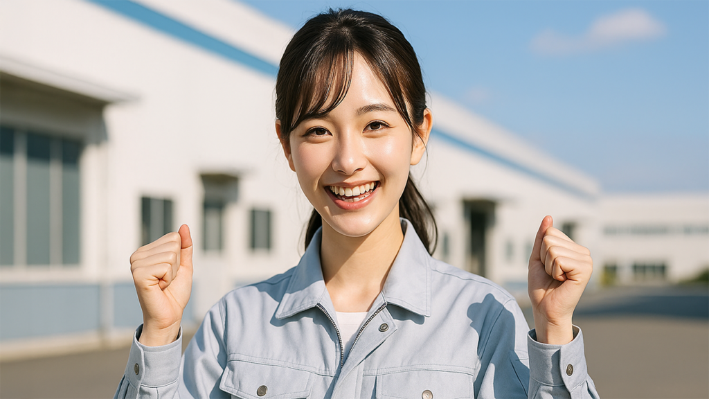 工場勤務の女性