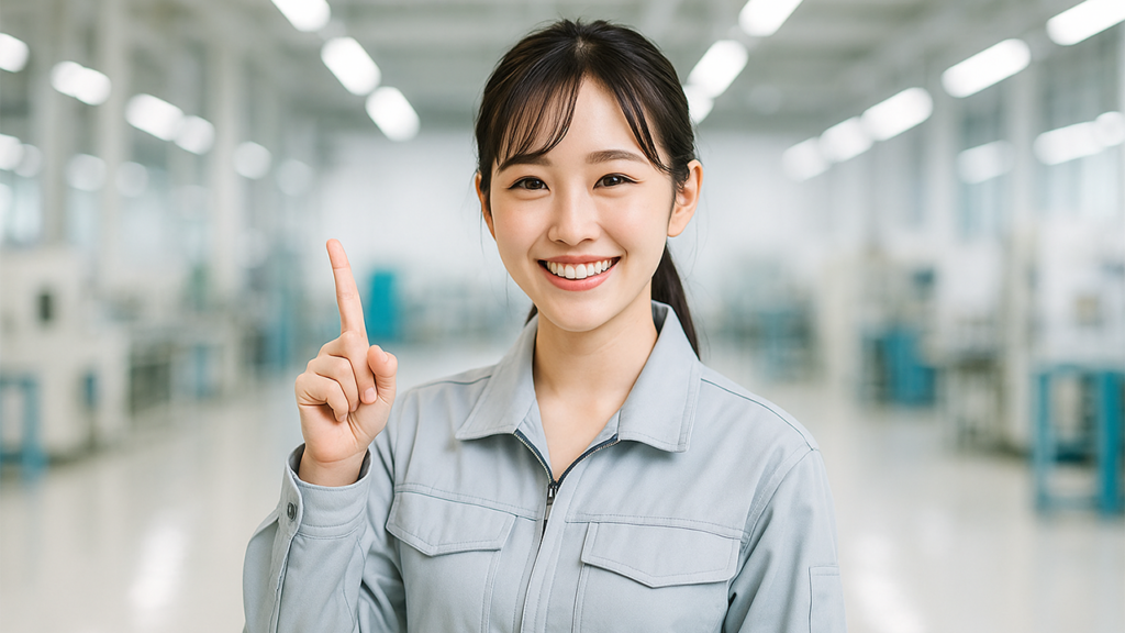 工場勤務の女性