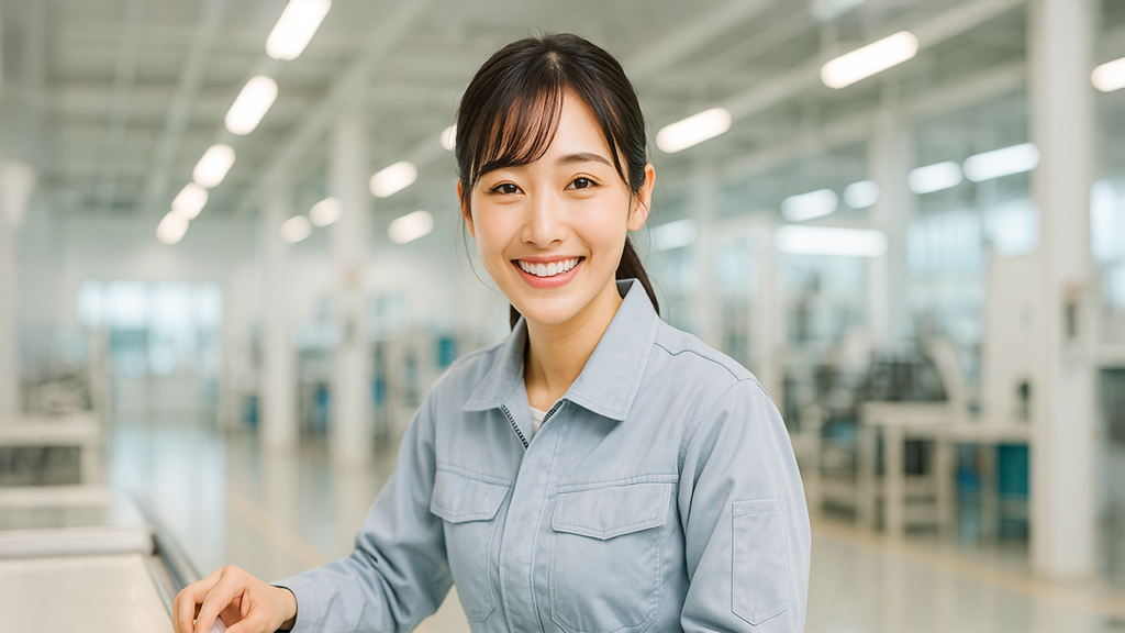 工場勤務の女性