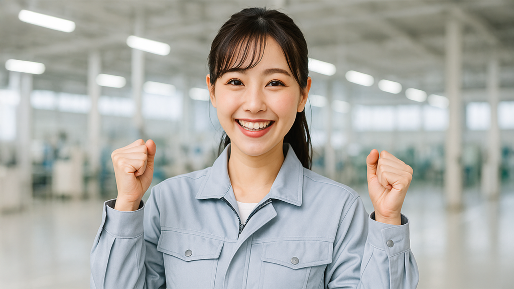 工場勤務の女性