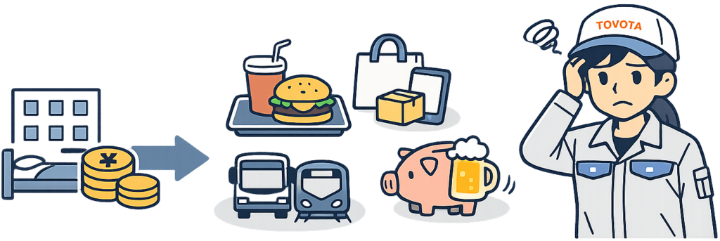 収入より支出が大きい