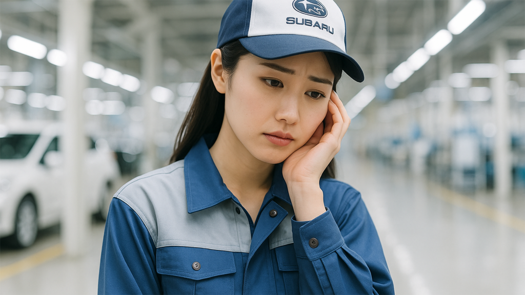 不安そうなスバル期間工