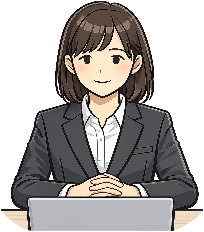 Web面接を受けている人