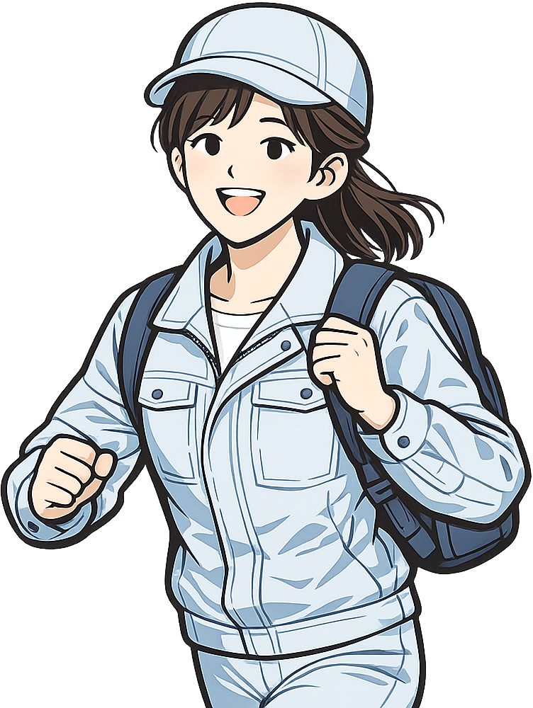 元気に出社する期間工