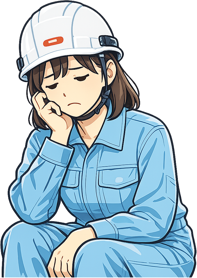 疲れ切っている期間工