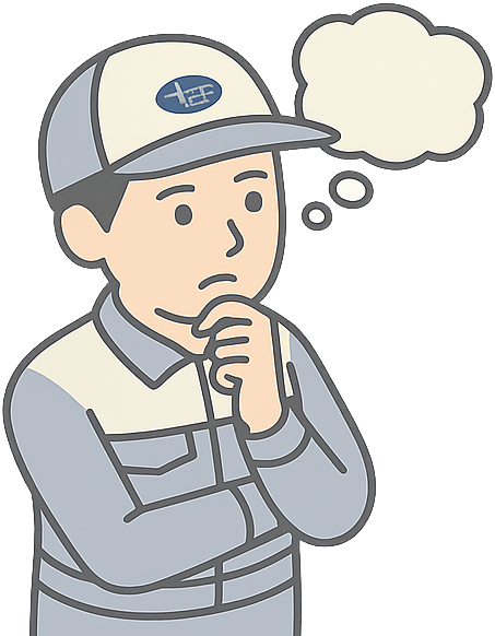 考えごとをしているスバルの従業員