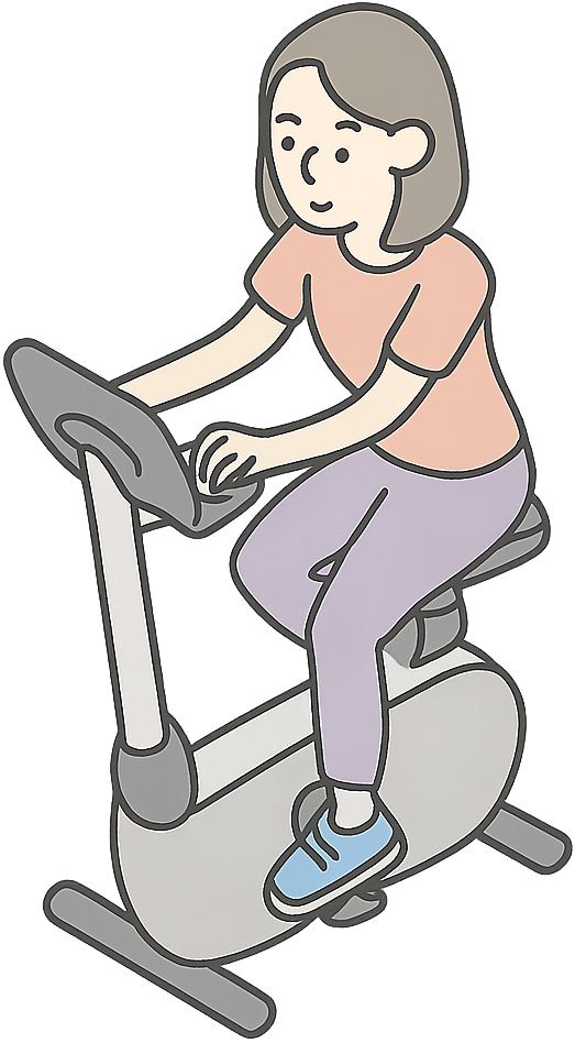スポーツジムの女性
