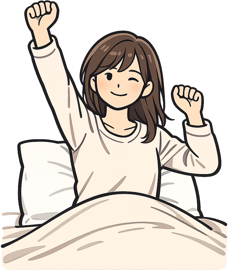 睡眠の時間帯を固定しやすい