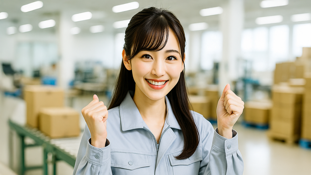 工場勤務の女性