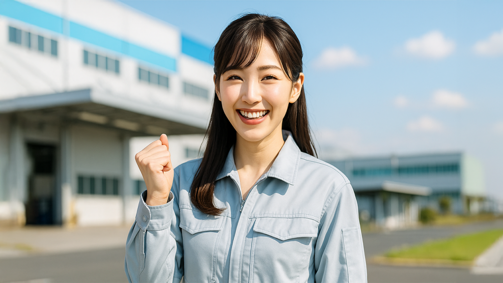 工場勤務の女性