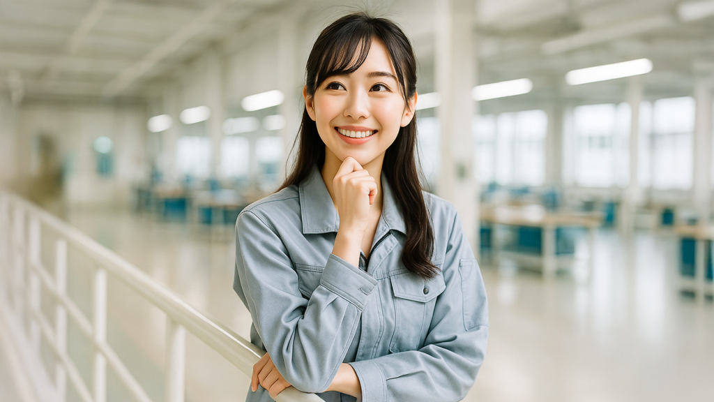 工場勤務の女性