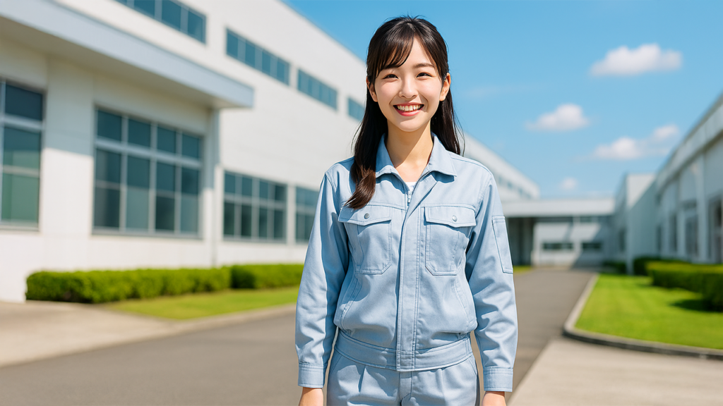 工場勤務の女性