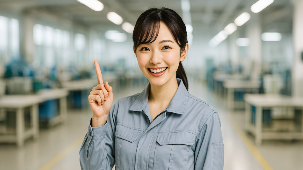 工場勤務の女性