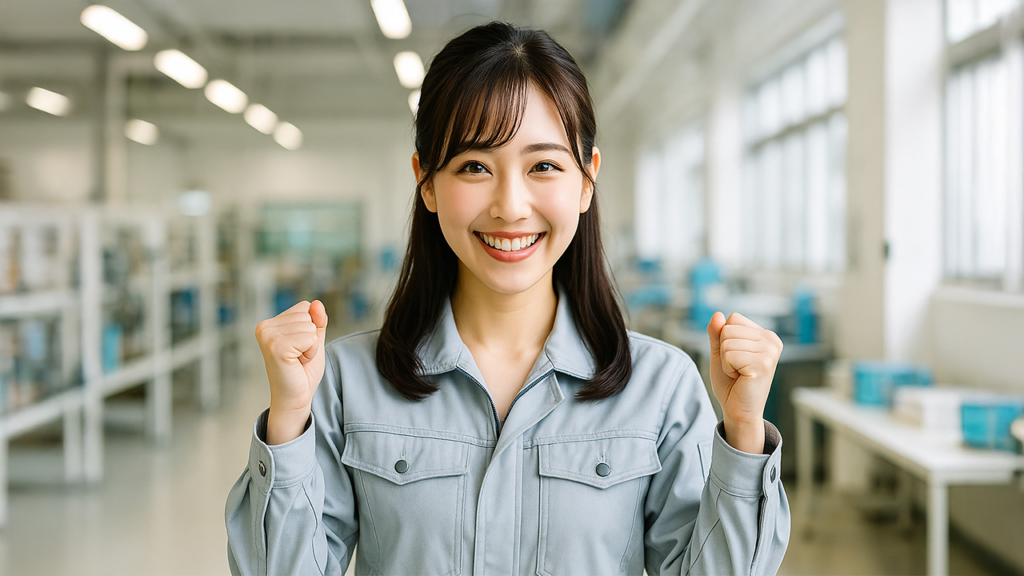 工場勤務の女性