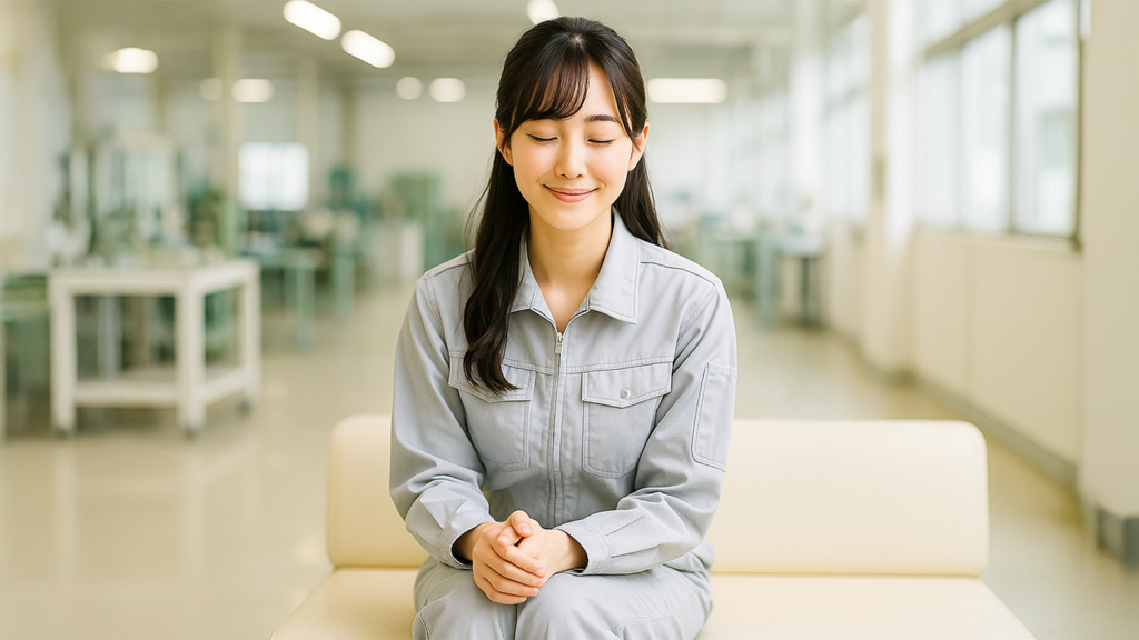 工場勤務の女性