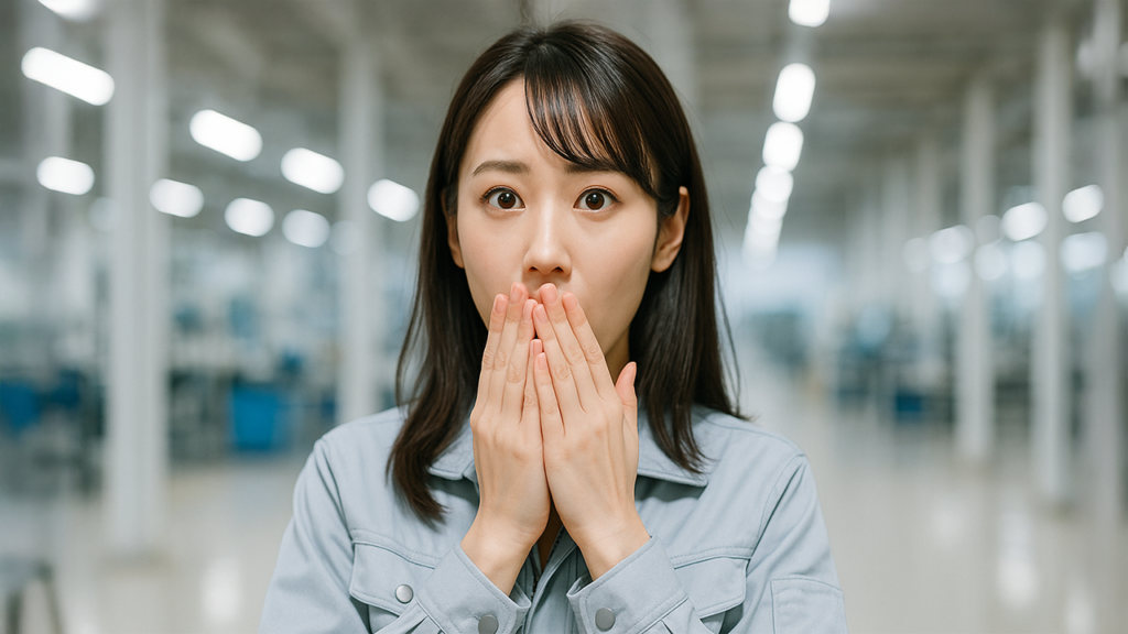 工場勤務の女性