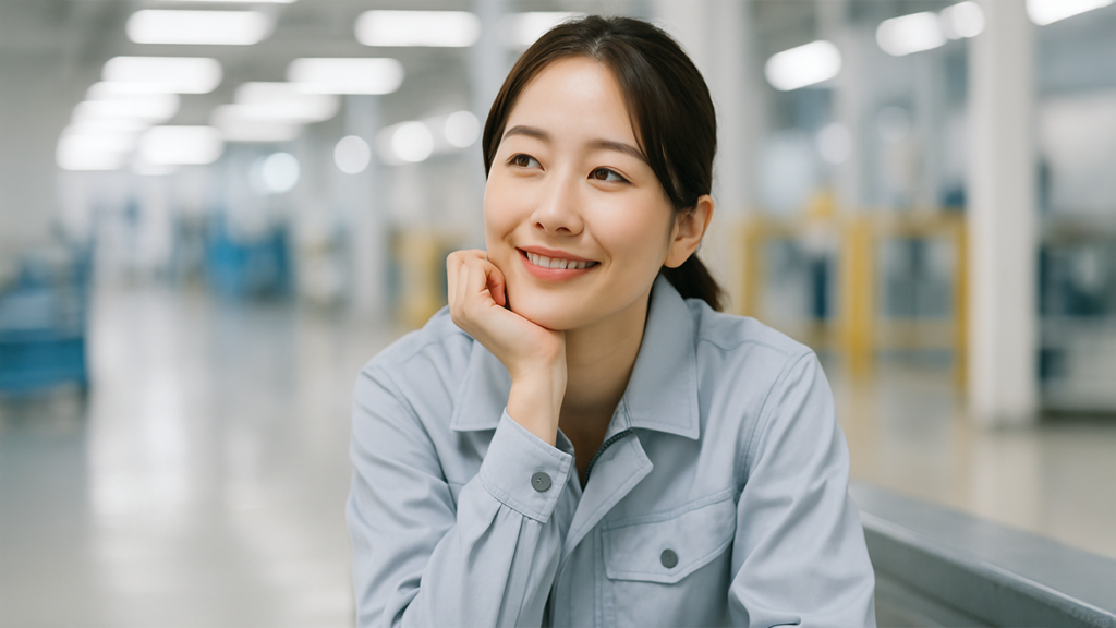 工場勤務の女性