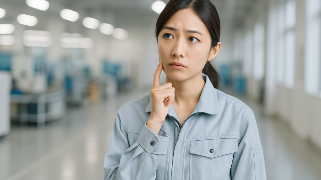 工場勤務の女性