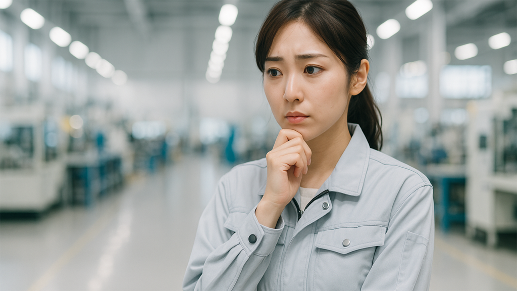 工場勤務の女性