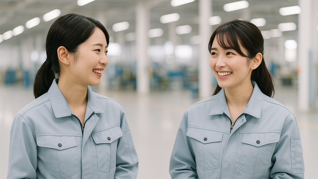 工場勤務の女性