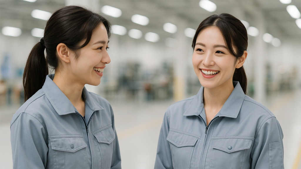 工場勤務の女性