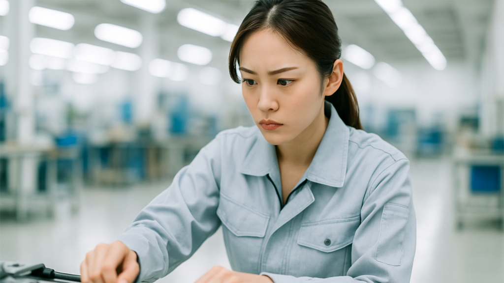 工場勤務の女性