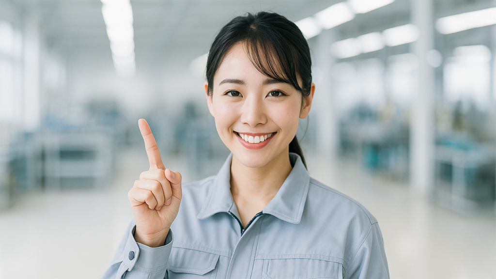 工場勤務の女性
