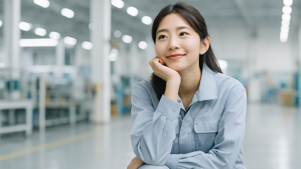 工場勤務の女性
