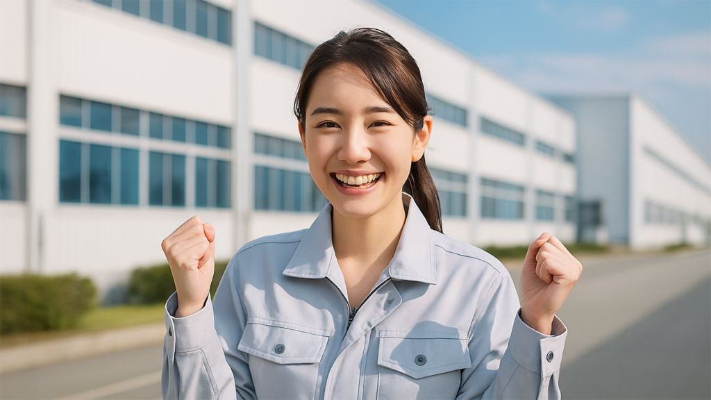 工場勤務の女性