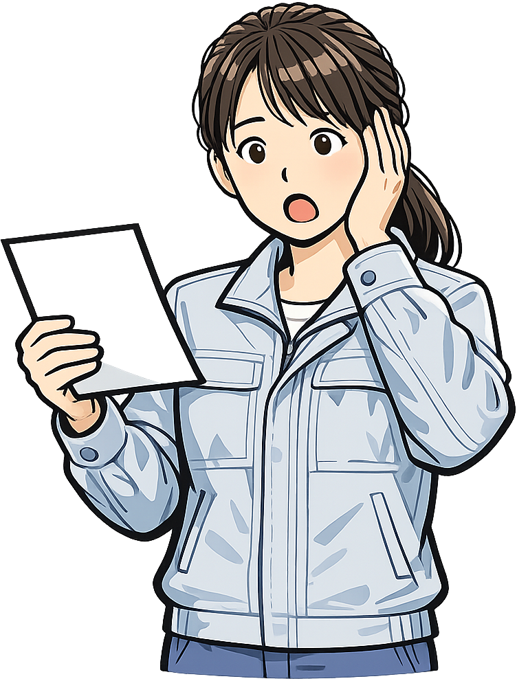 通知を見て驚いている人