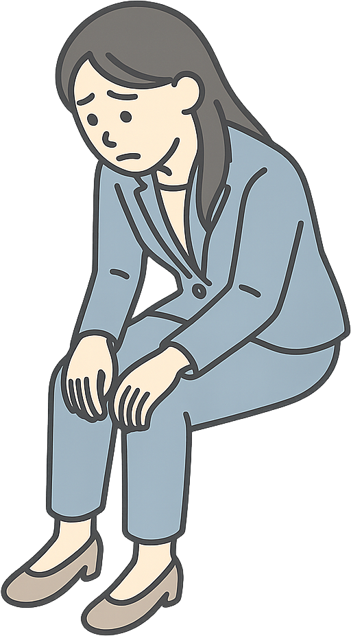 落ち込んでいる女性