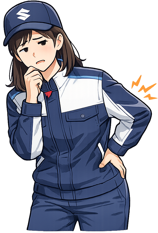 腰痛に苦しんでいる期間工