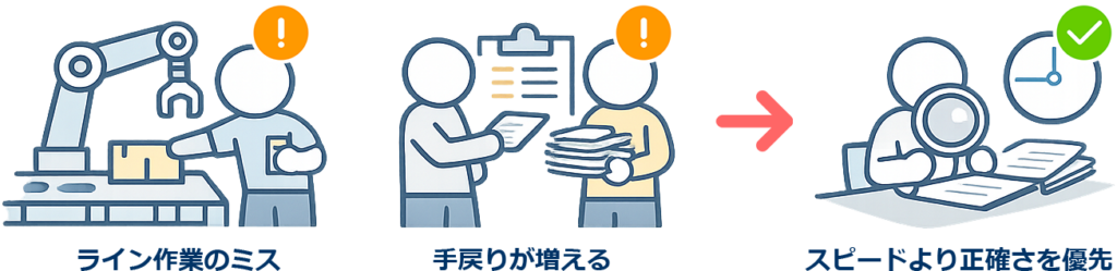 ミスが発生する流れ