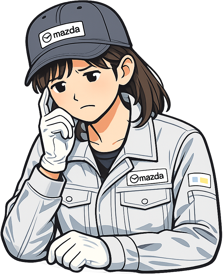 うなだれている期間工