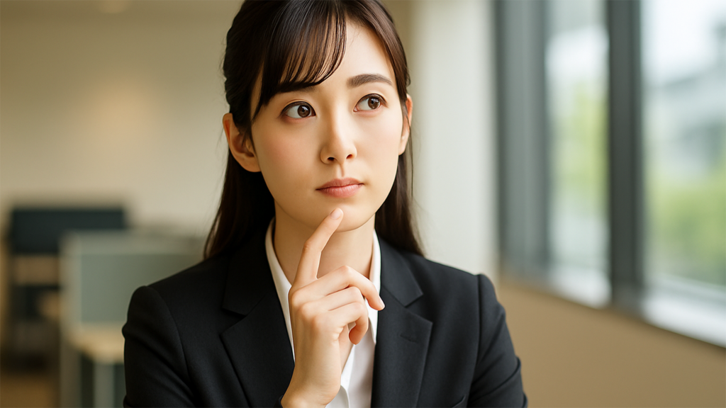 採用試験に落ちた女性