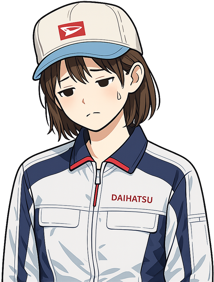 憂鬱そうなダイハツ期間工