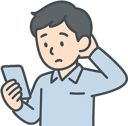 スマホを見ている人