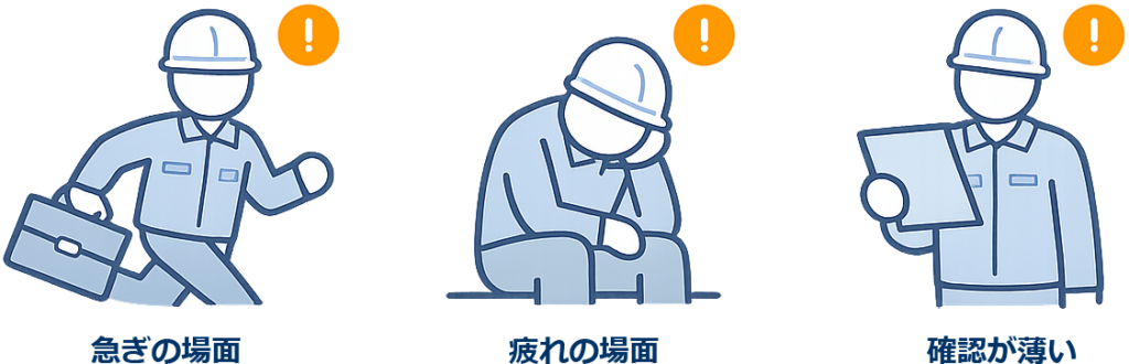 失敗が続く人にありがちな場面