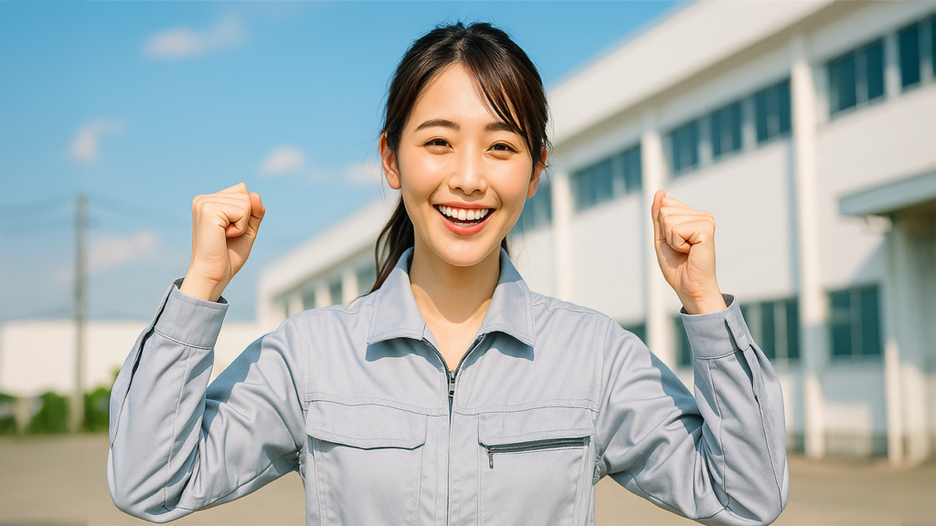 工場勤務の女性