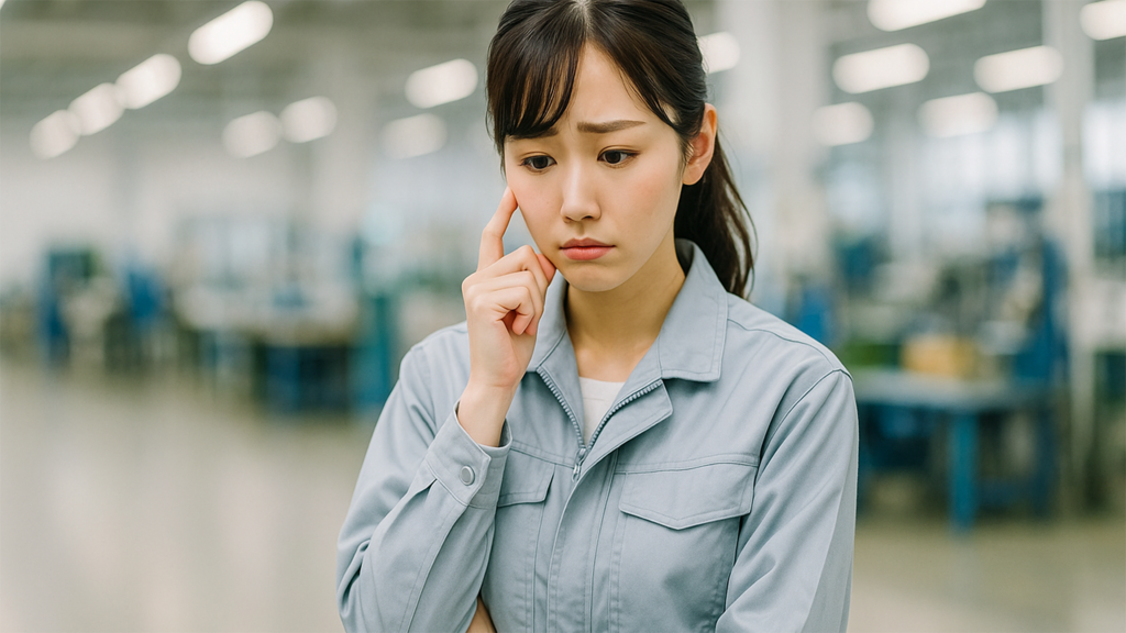 工場勤務の女性