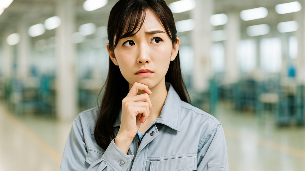 工場勤務の女性