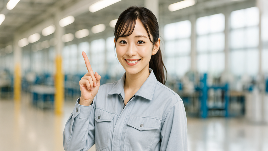 工場勤務の女性