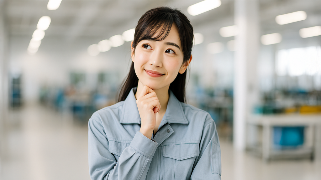 工場勤務の女性