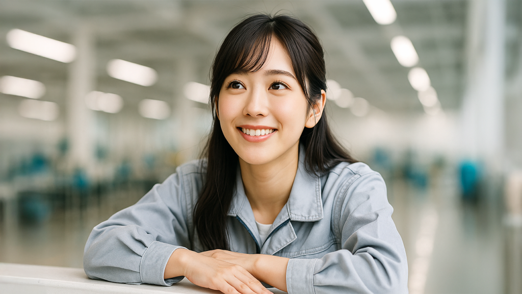 工場勤務の女性